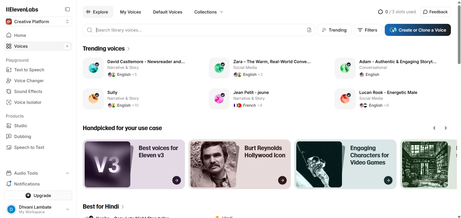 VoiceLab Feature in ElevenLabs – Create Custom AI Voices