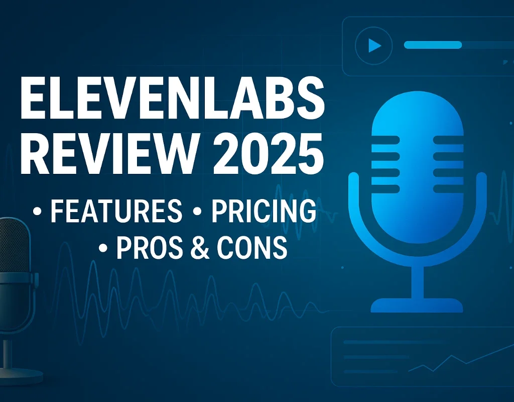 ElevenLabs AI voice generation platform dashboard showing advanced text-to-speech features and voice library