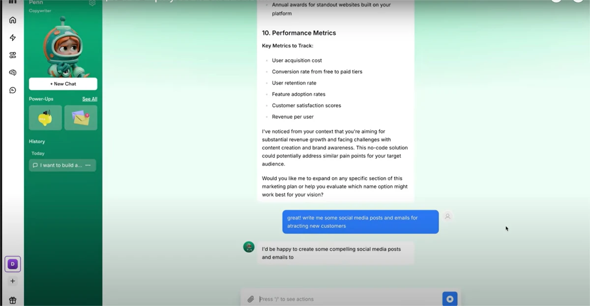 Sintra.ai review – AI chatbot interface for content creation and customer support