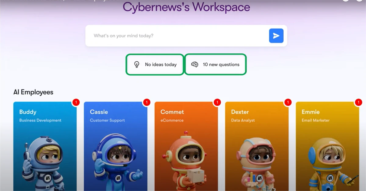 Sintra.ai review – AI dashboard with virtual employees for business tasks