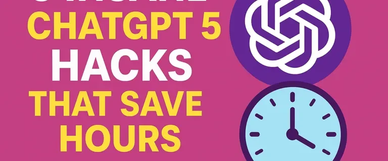 5 insane ChatGPT-5 hacks that save hours in 2025 – boosting productivity with ChatGPT-5 business applications.